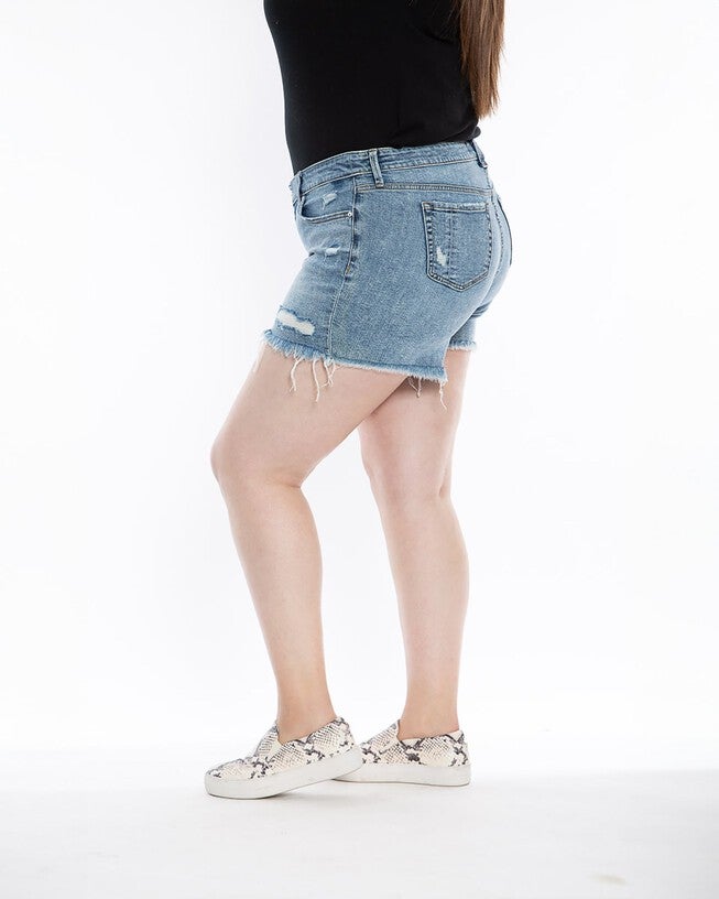 Slink Jeans Womens Mid Rise Shorts, , alternate image number null