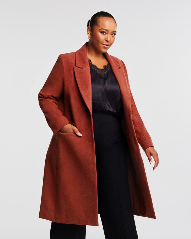Mia Rust Full-Length Coat, Rust / Rust, alternate image number null