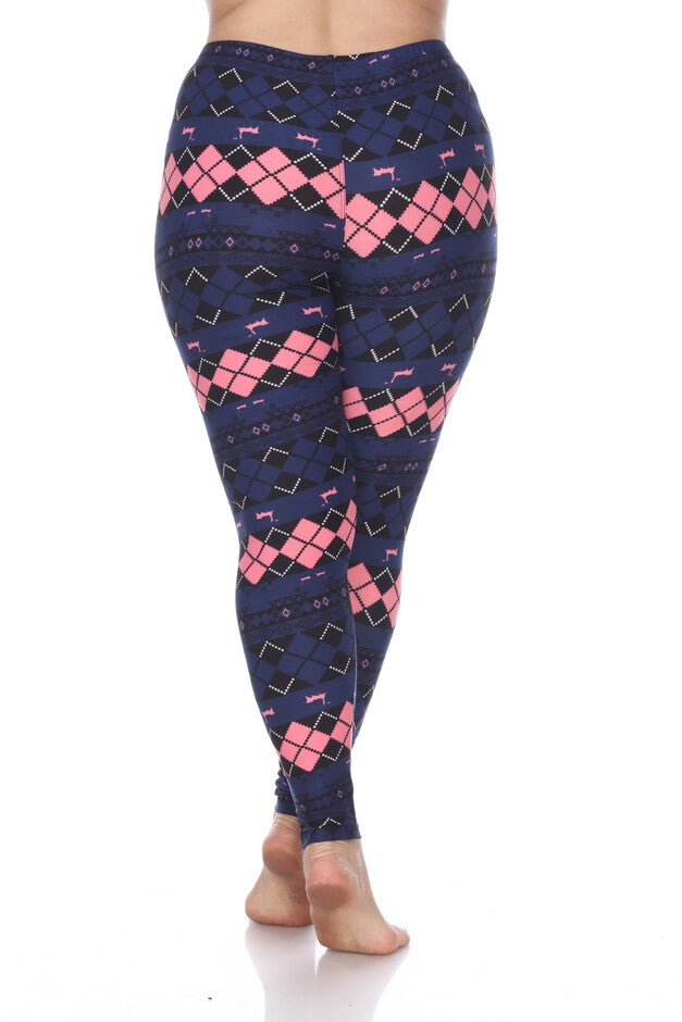 Two-Tone Printed Leggings, , alternate image number null