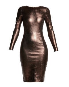 Mrs. Smith Stretch Leather Dress
