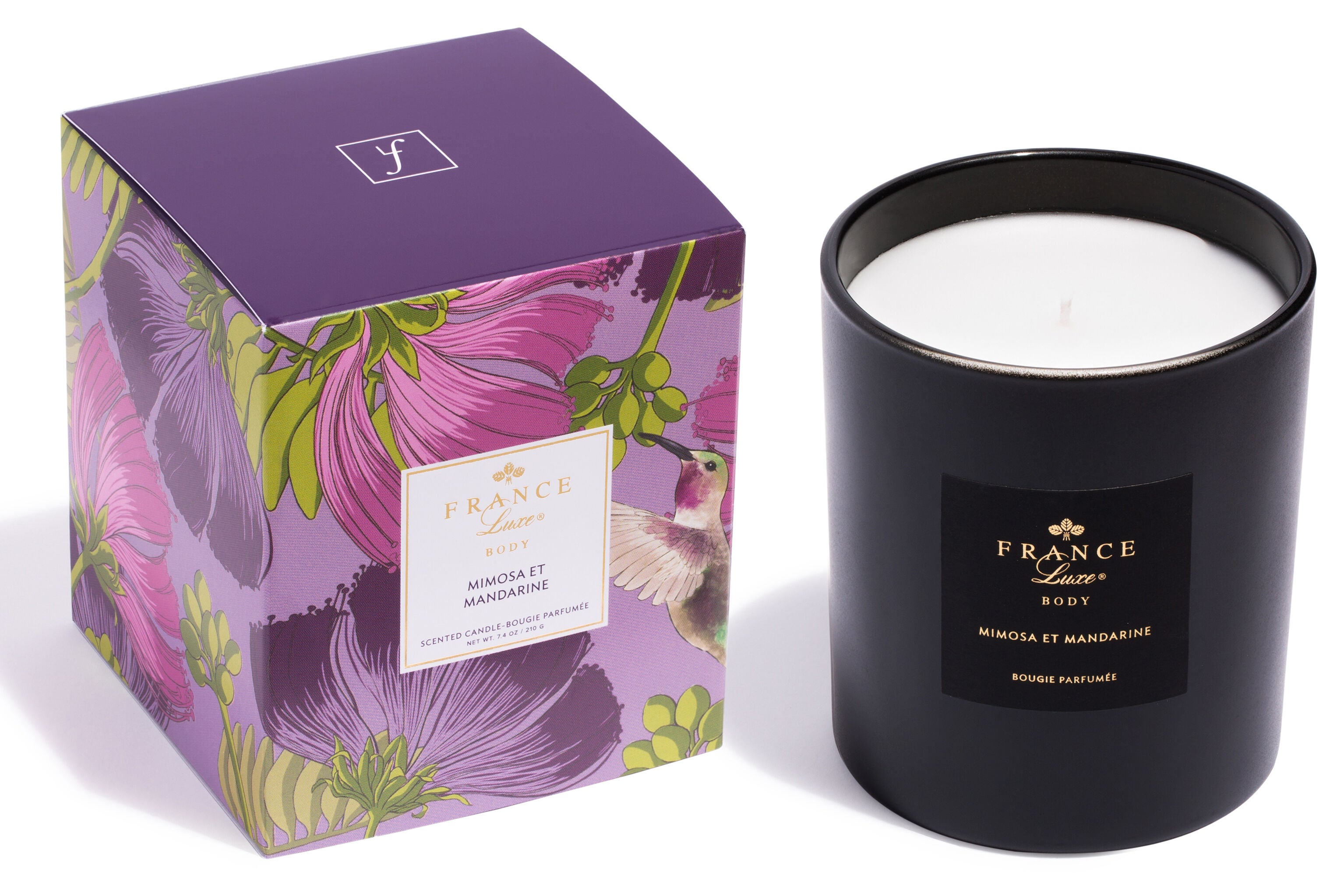 Scented Candle, Mimosa et Mandarine / Black, hi-res image number 0