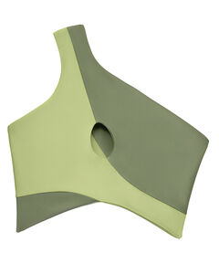 Two Tone One Shoulder Bikini Top