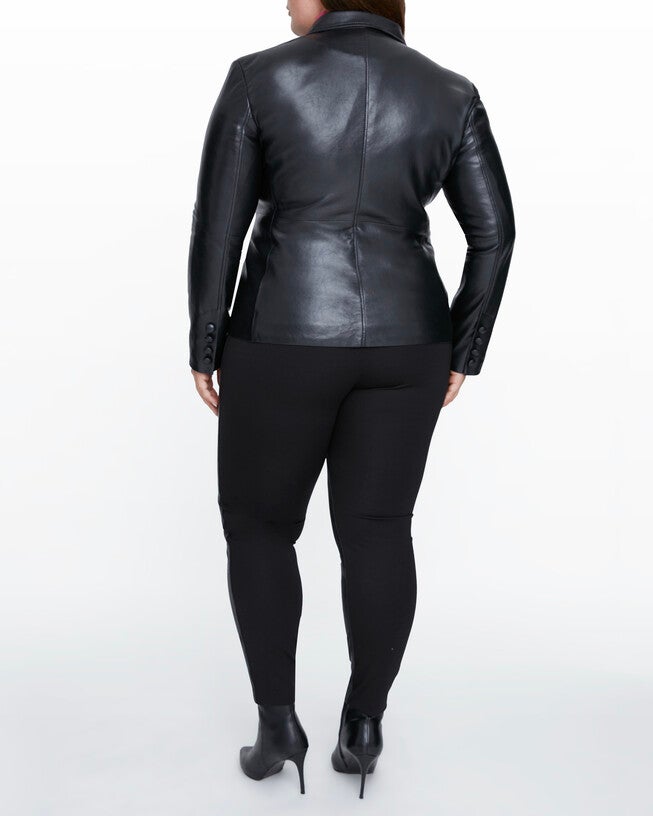 DENISE RECYCLED LEATHER BLAZER, , alternate image number 9
