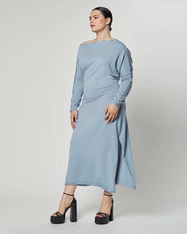 'Jeevika' Dress, Hurricane Blue / Light Blue, alternate image number null