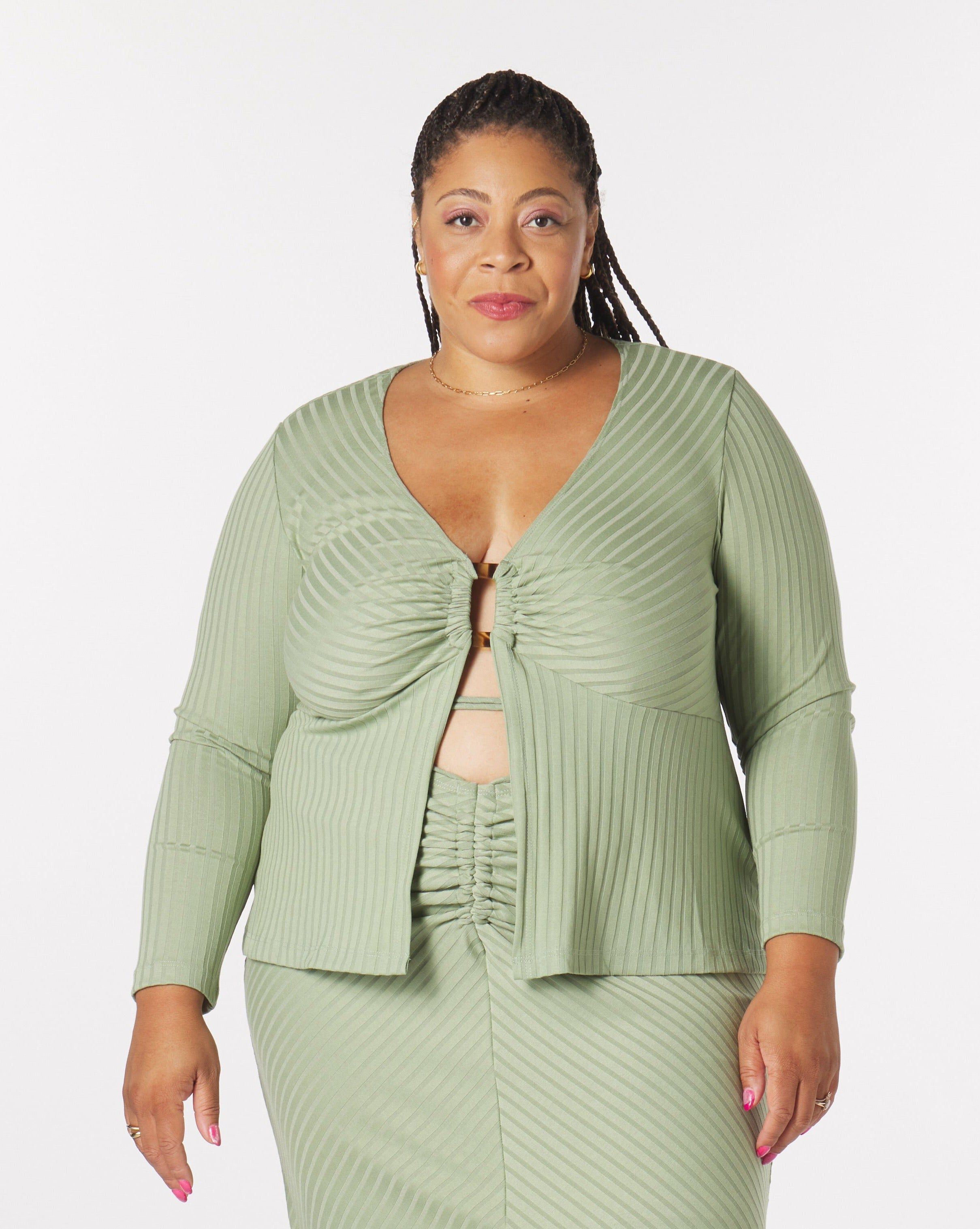 Luna O-Ring Top, Sage / Sage Green, hi-res image number 0