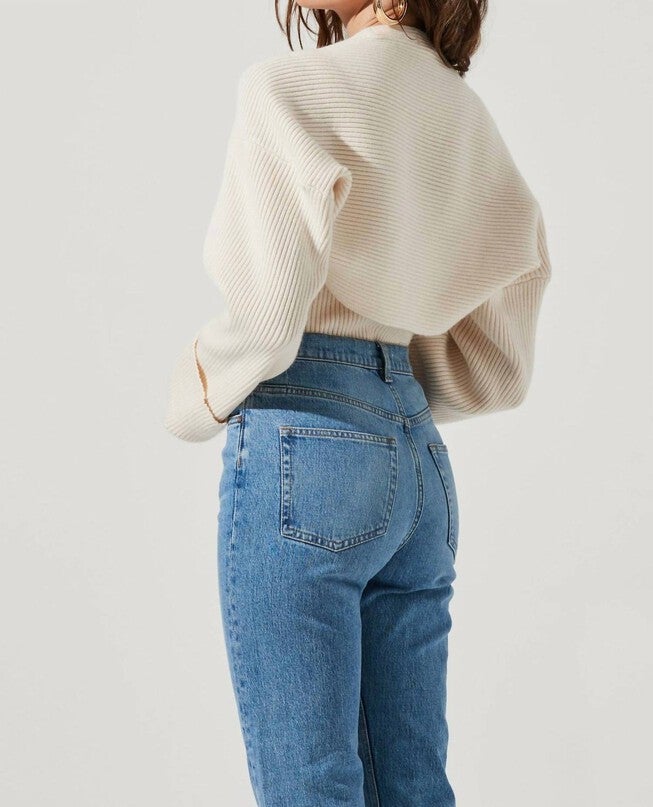 YARA CAMI AND SHRUG SWEATER SET IN CREAM, , alternate image number 5