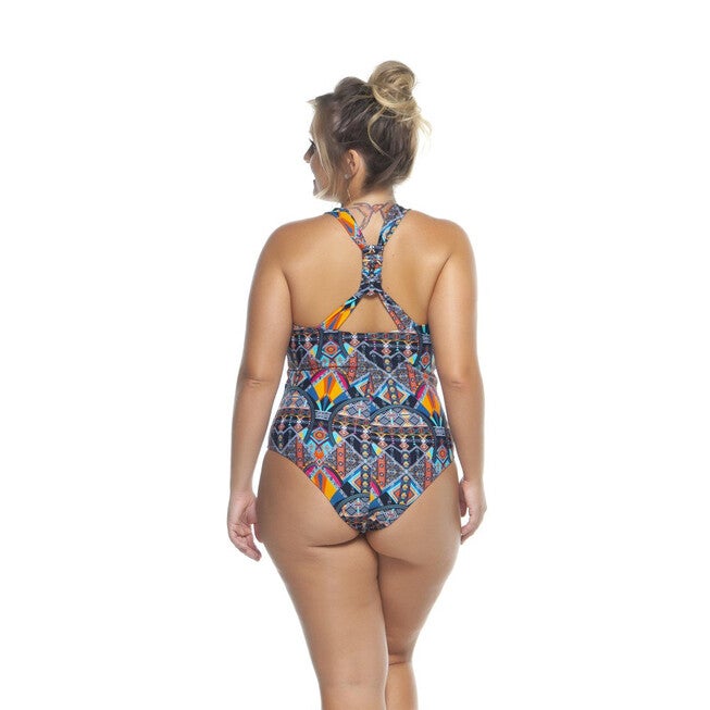 Swimsuit With Braided Detail On The Bust, , alternate image number null