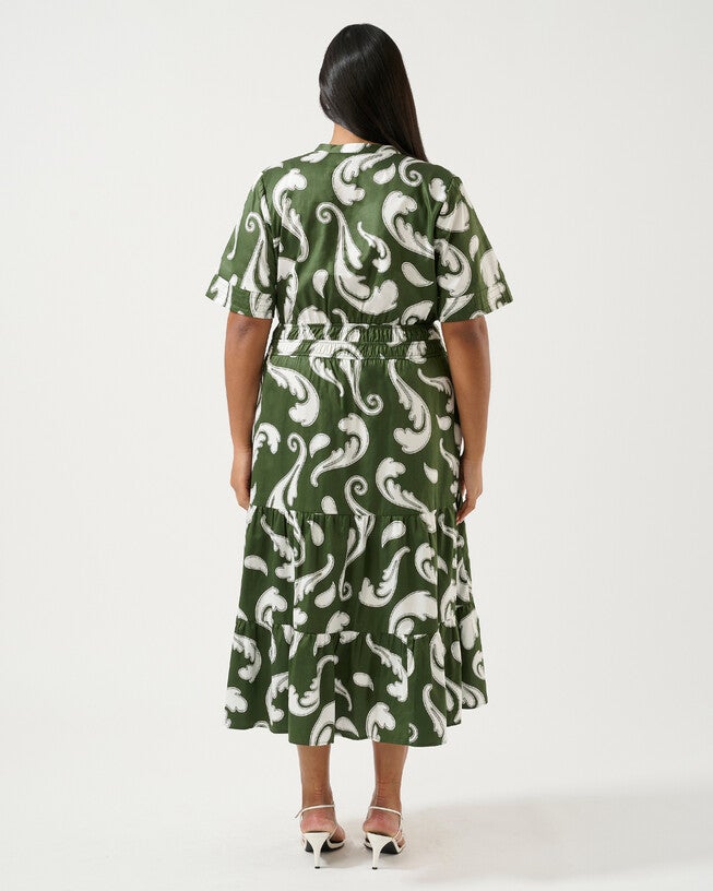 Sandswept Dress, Print / Kelly Green, alternate image number 4