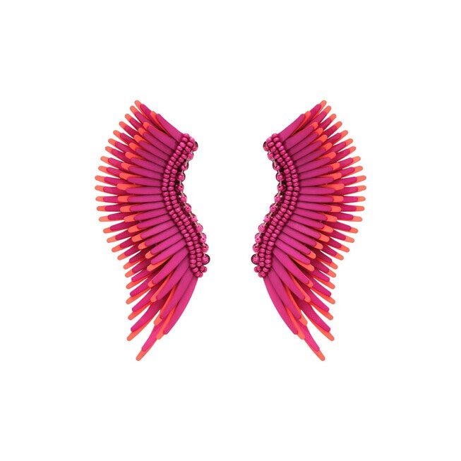 Midi Madeline Earrings- Plum, PLUM PASTEL PINK GUNMETAL / Purple, hi-res image number null