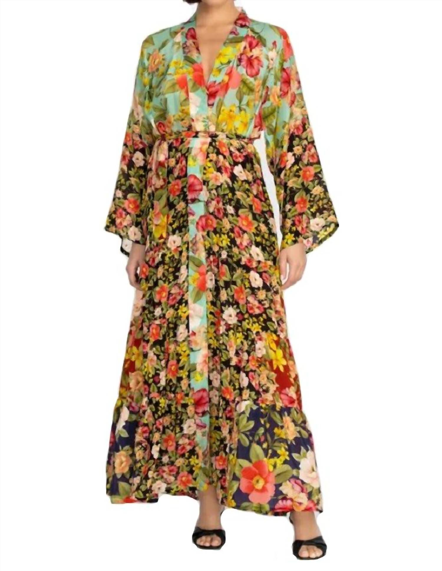 BURKE KIMONO IN MULTI, Multi / Yellow, hi-res image number 0