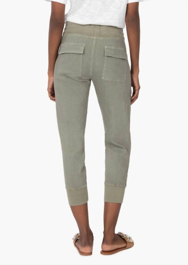 MIRABELLA DRAWCORD JOGGER IN OLIVE, , alternate image number null