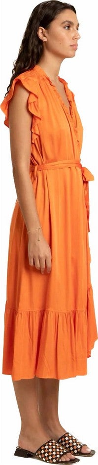 SUMMER DRESS IN ORANGE, Orange / Orange, alternate image number null