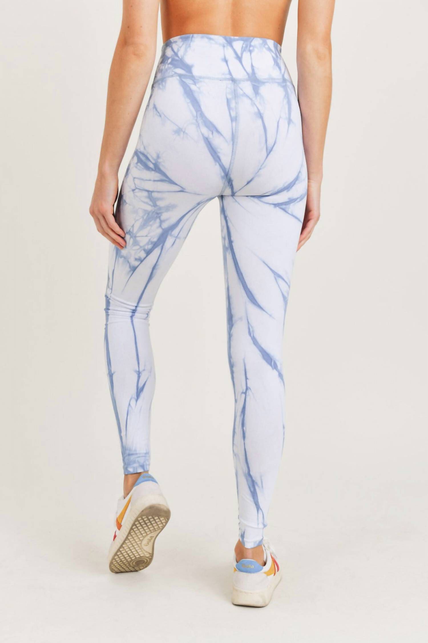 Ocean Vortex-Patterned Legging In Blue Tie Dye, , alternate image number 3