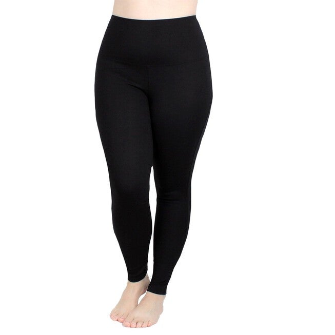 High Waist Ponte Legging, Black / Black, hi-res image number 0