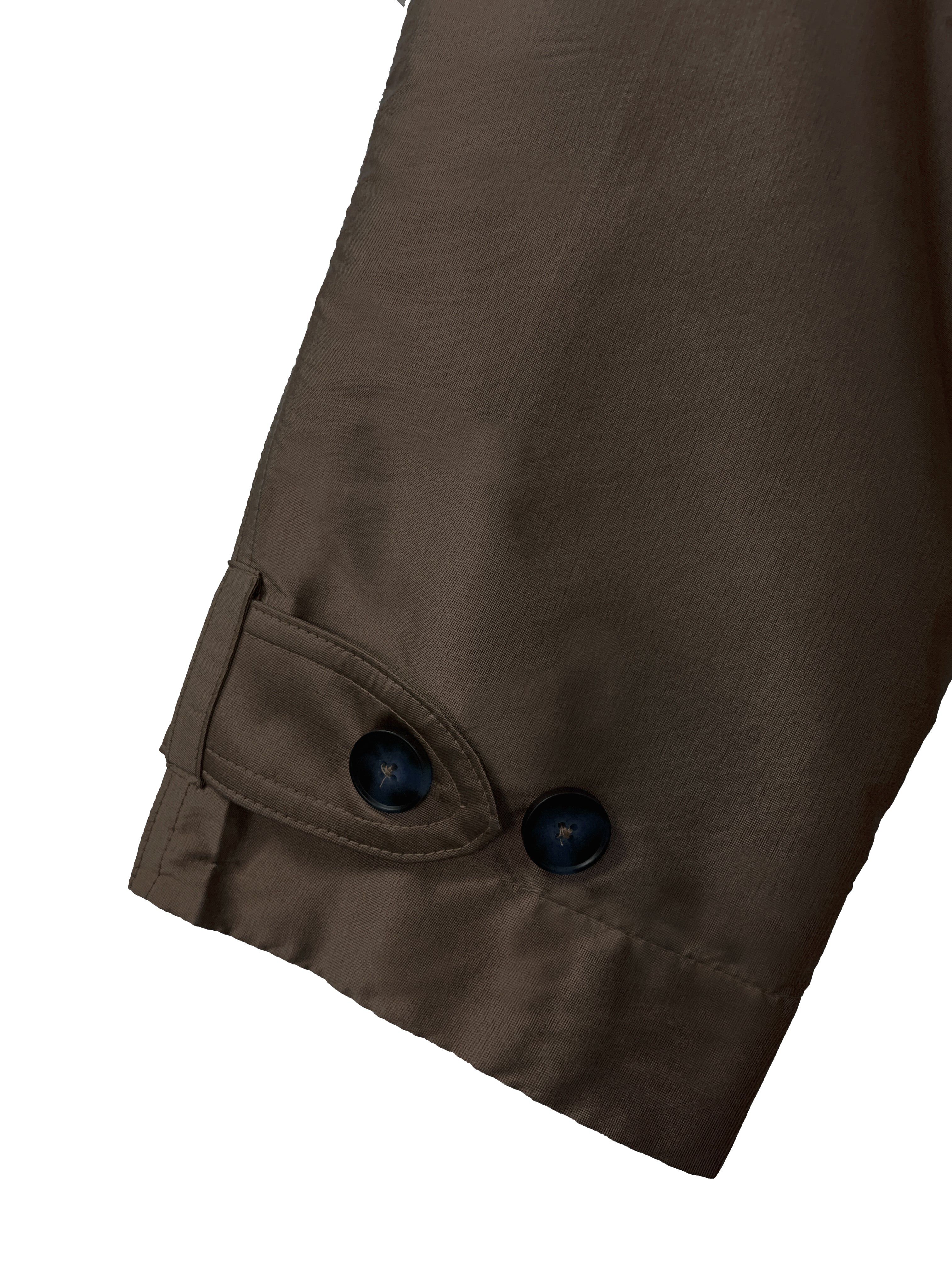 Delia Long Oversized Trench, Chocolate / Brown, alternate image number 3