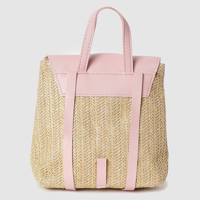 Haute Sauce Women's Rattan Sling Bag, Pink / Pink, alternate image number null