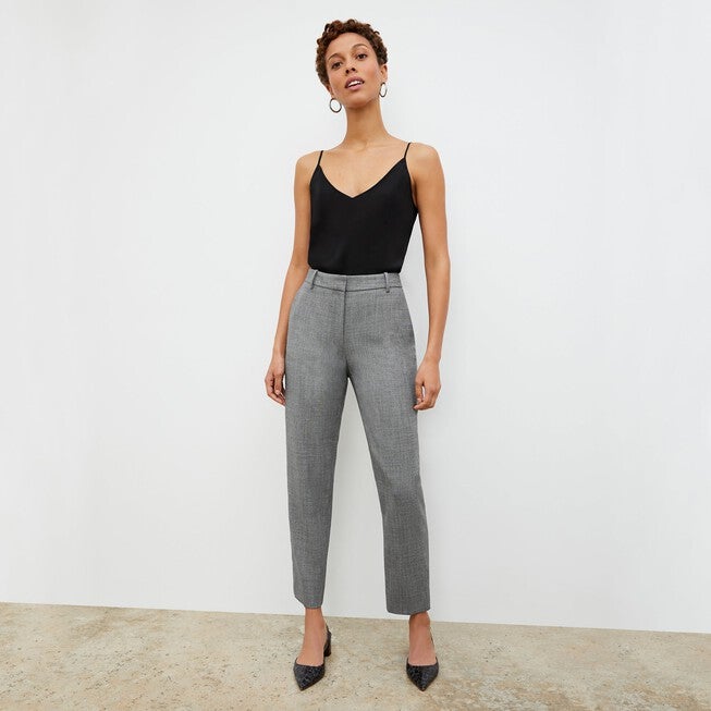 Lisey Cami - Washable Silk, Black / Black, alternate image number 6