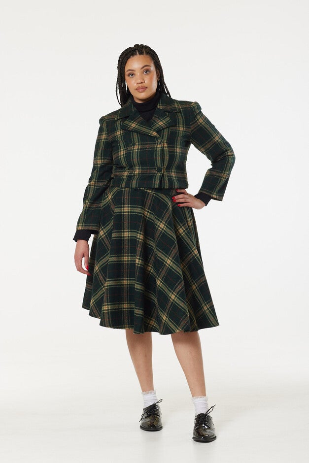 Cropped Sage Green Jacket, Sage Green / Sage Green, hi-res image number null