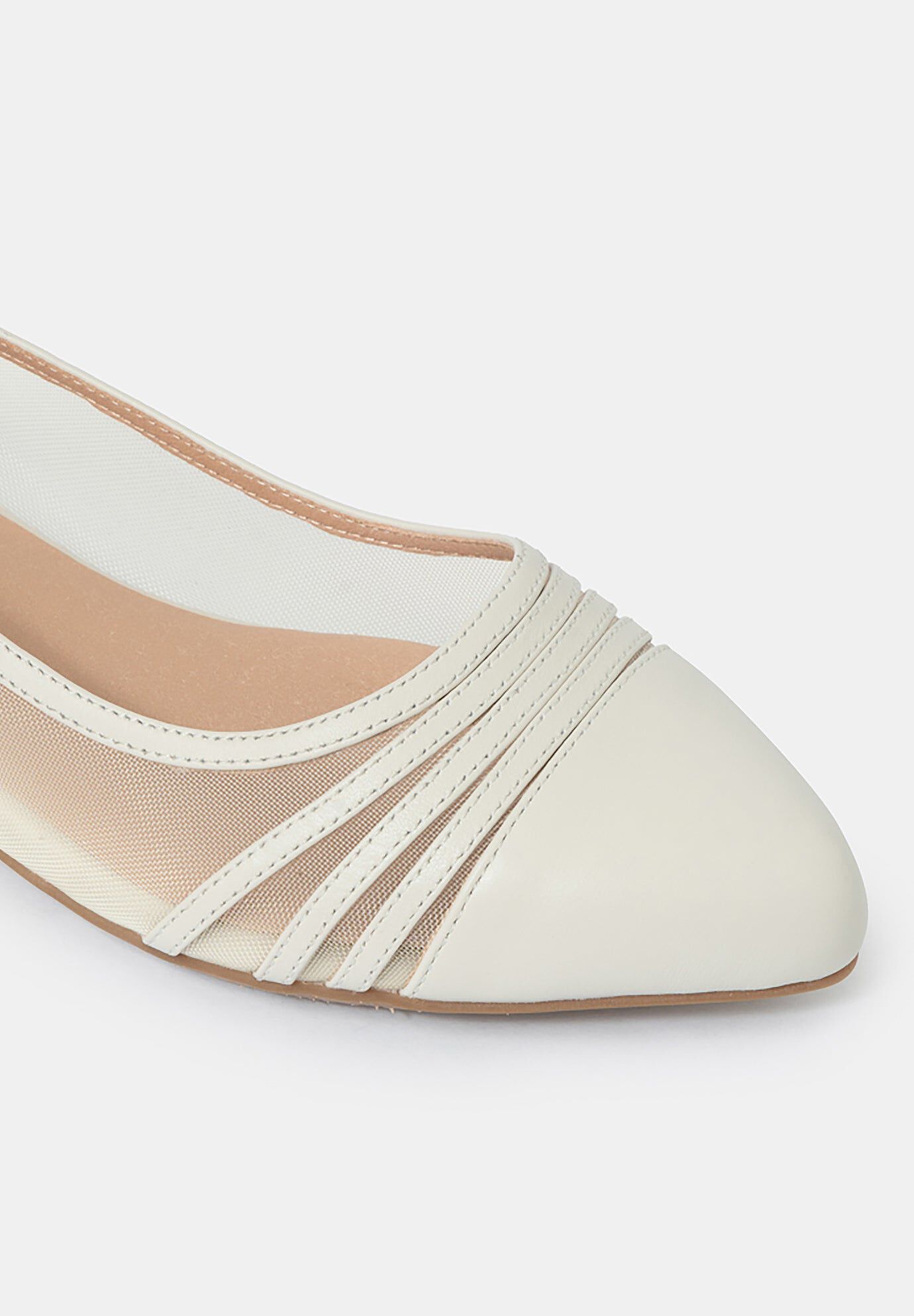 Celeste Ballerina Flats, Dove / Ivory, alternate image number 2