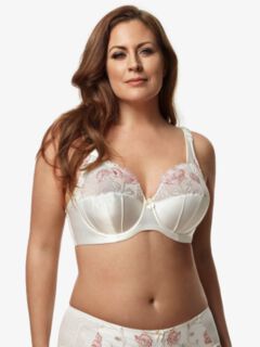 Glamour Embroidery Underwire Bra, Antique White / Ivory, hi-res image number 0