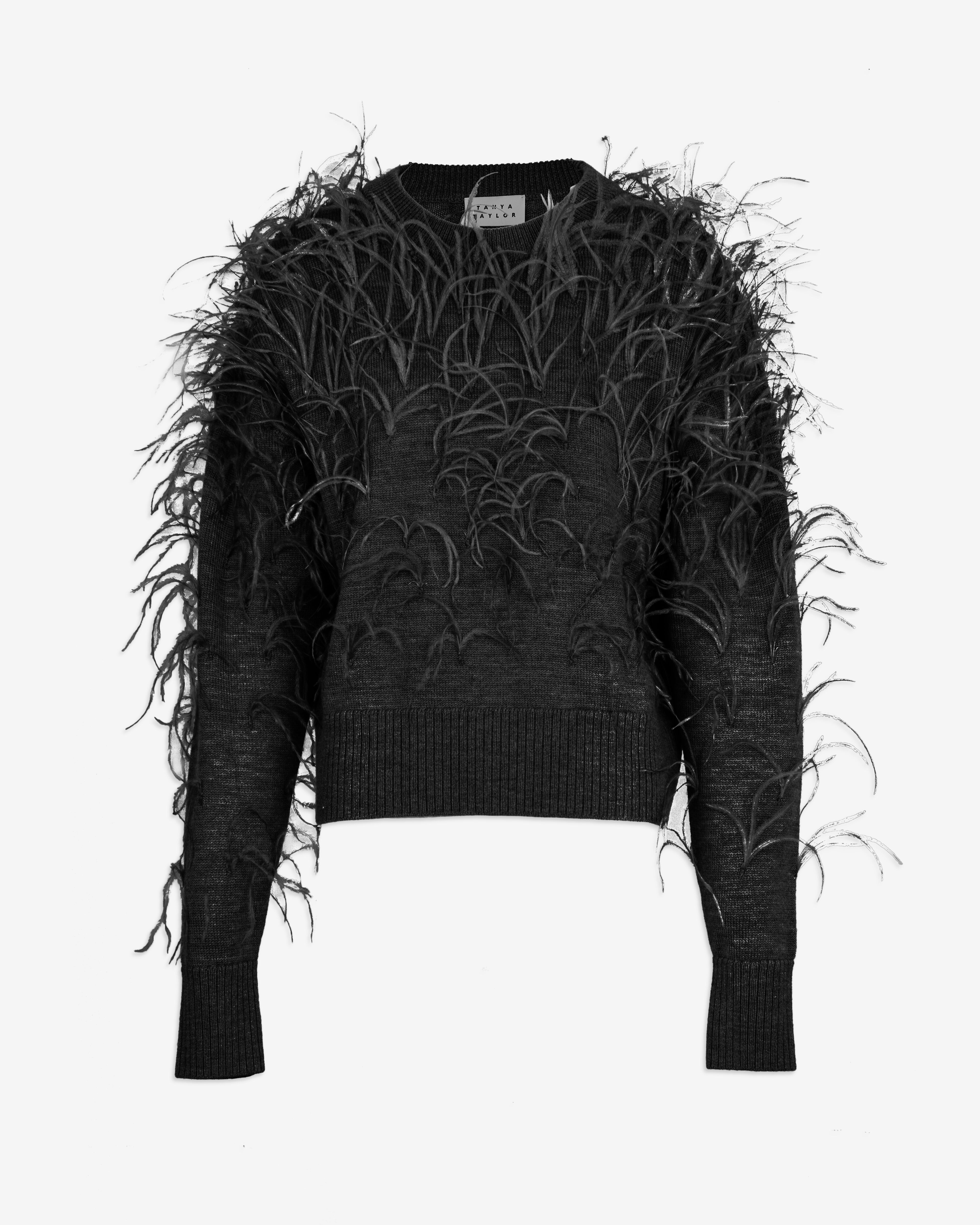 Lexia Knit Sweater, Black / Black, alternate image number 2