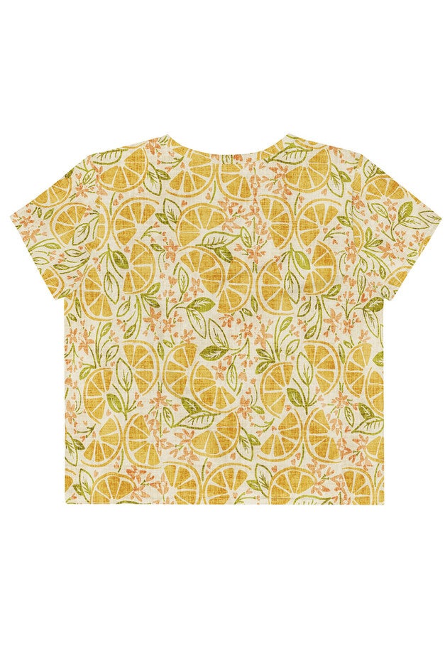 Vintage Citrus Crop Tee, , alternate image number null