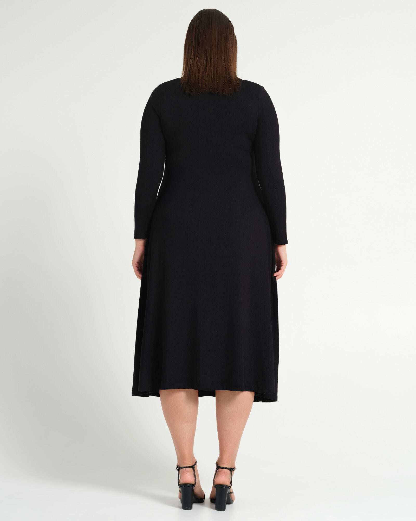 Equinox Long Sleeve Dress, Black / Black, alternate image number 2