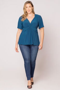 Abby Twist Front Top