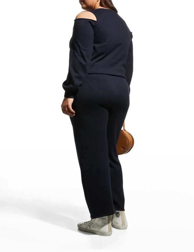 Cotton Cashmere Wide Leg Pant, , alternate image number null