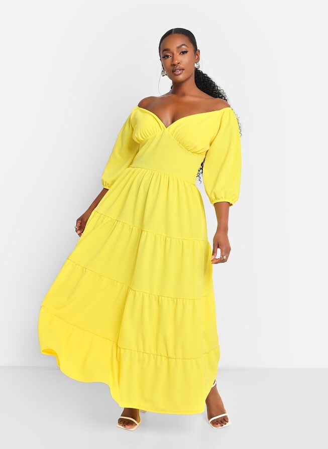 DEMETER TIERED MAXI A LINE DRESS | Dia & Co DEMETER TIERED MAXI A LINE DRESS | Dia & Co