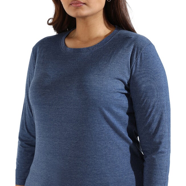 Navy Round Neck Tee, Navy / Navy, alternate image number null