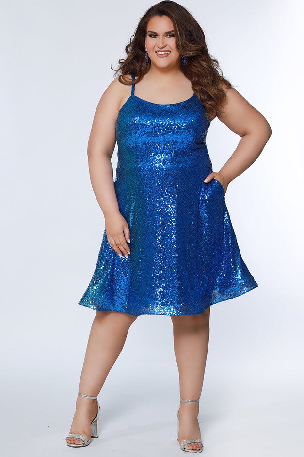 Shade Shifter Party Dress, Cobalt / Cobalt, hi-res image number 0