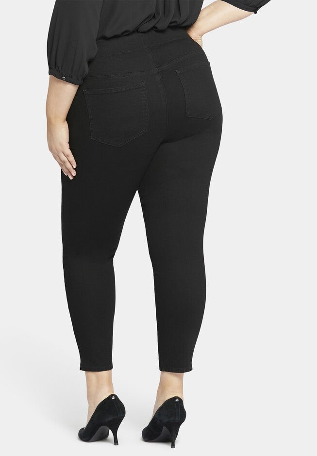 Skinny Ankle Pull-On Jeans, Black / Black, alternate image number 1