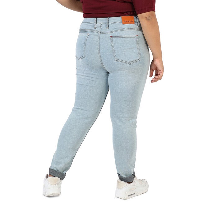 Light Blue Skinny Jeans, Light Blue / Light Blue, alternate image number 1