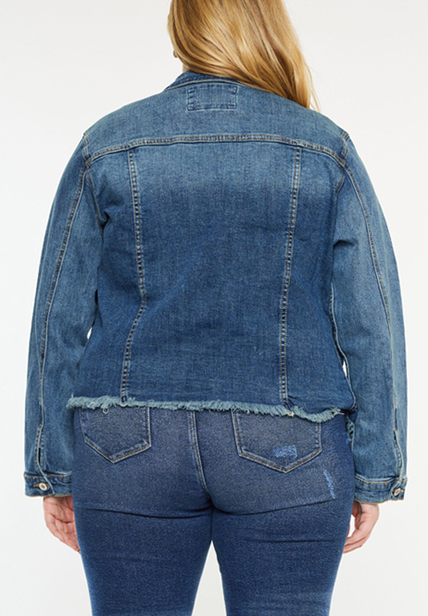 Loren Denim Jacket (Plus Size), Dark Wash / Dark Wash, alternate image number 2