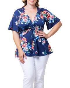 Abby Twist Front Top