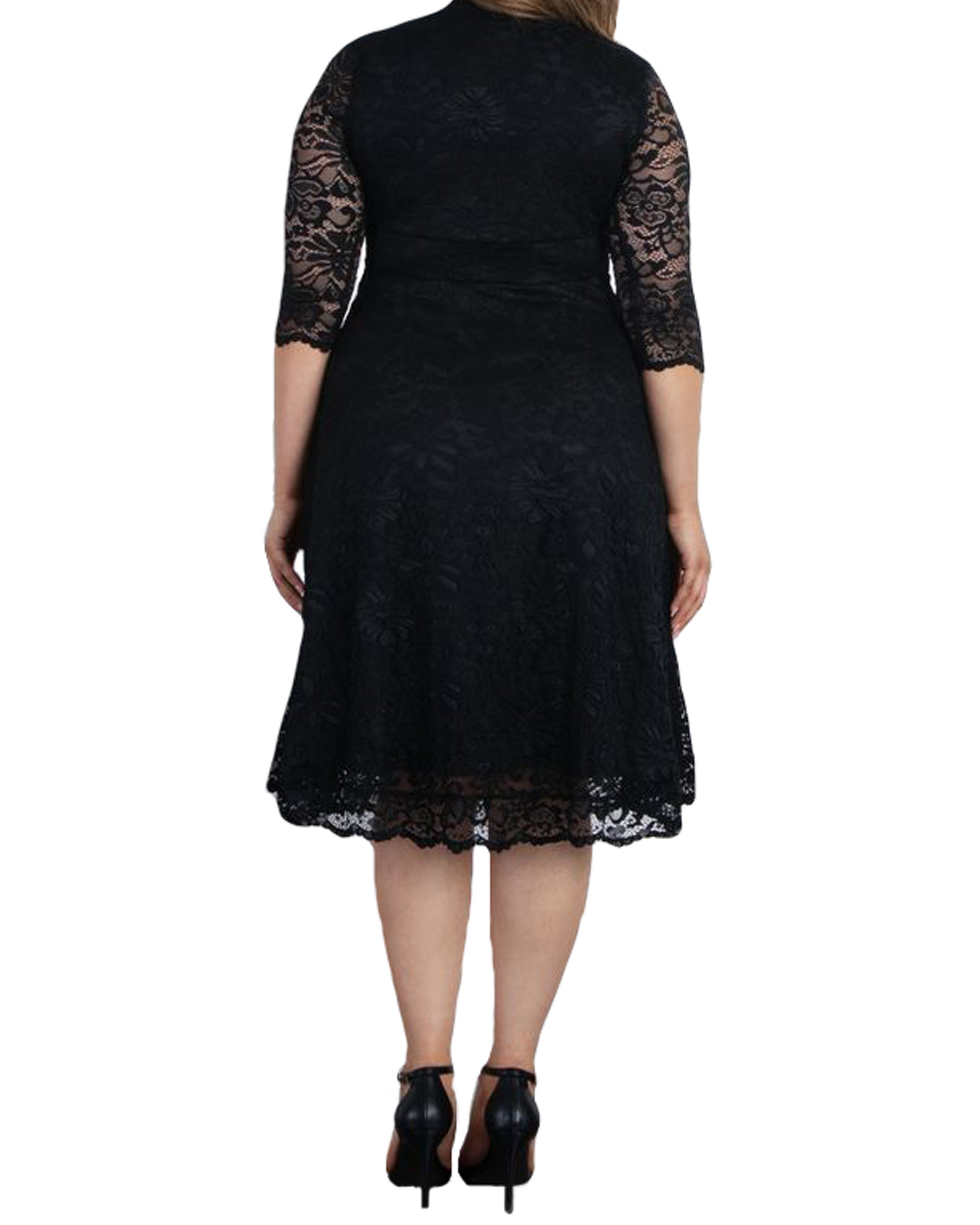 Mademoiselle Lace Cocktail Dress, ONYX / Black, alternate image number 1