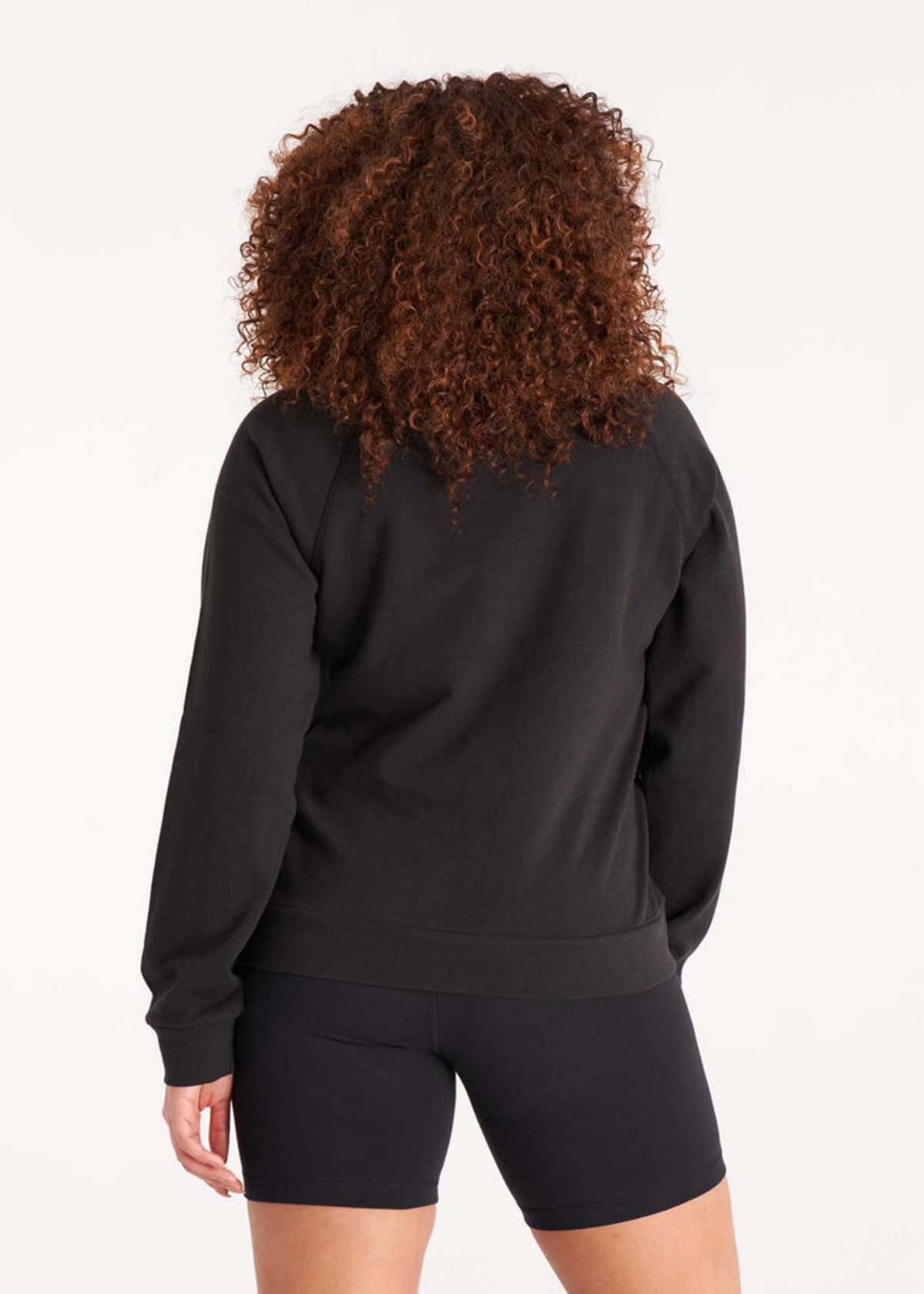 The Raglan Sweatshirt, Vintage Black / Black, alternate image number 1