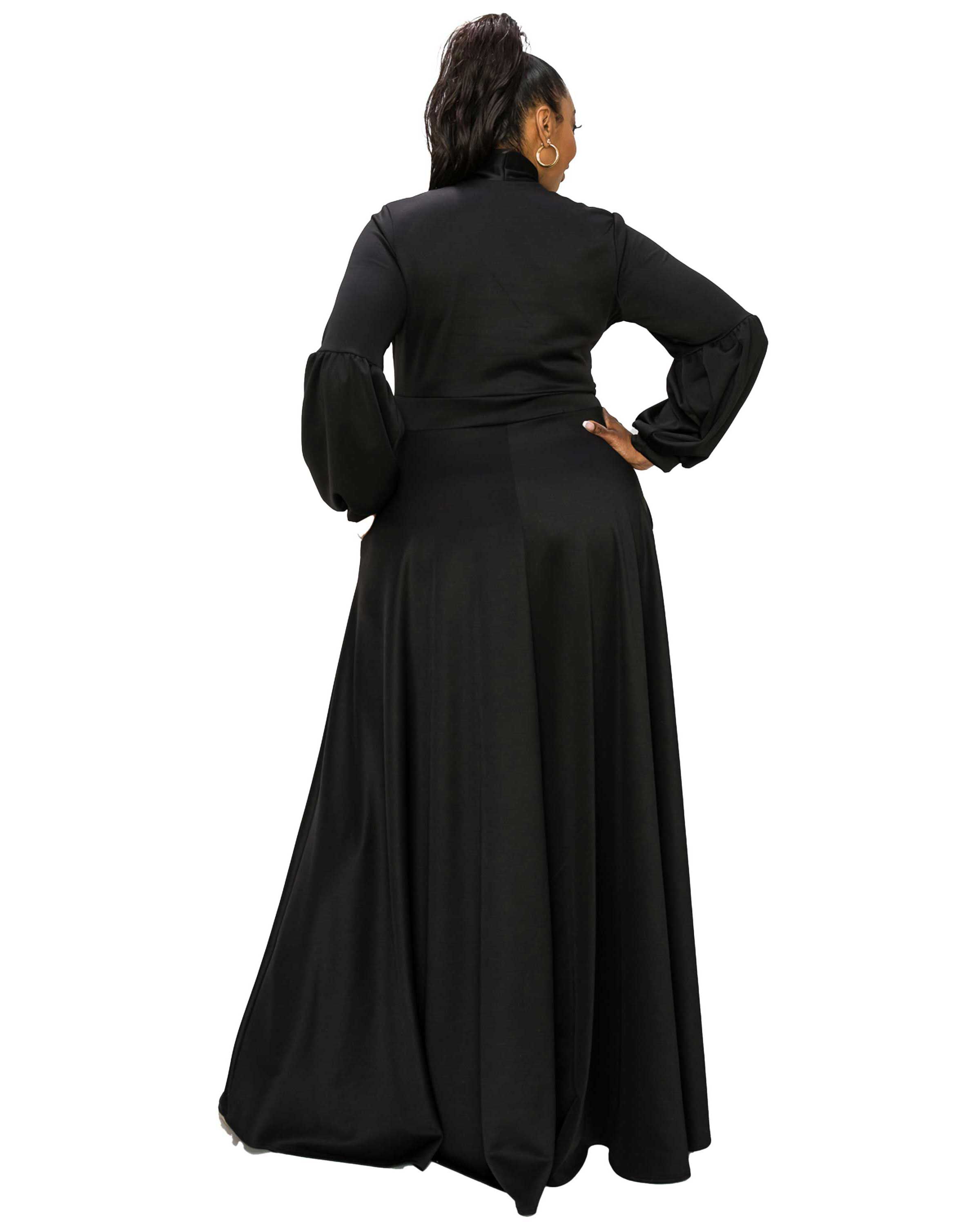 Bella Donna Dress, Black / Black, alternate image number 2