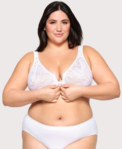 WonderWire Front-Closure Stretch Lace Bra