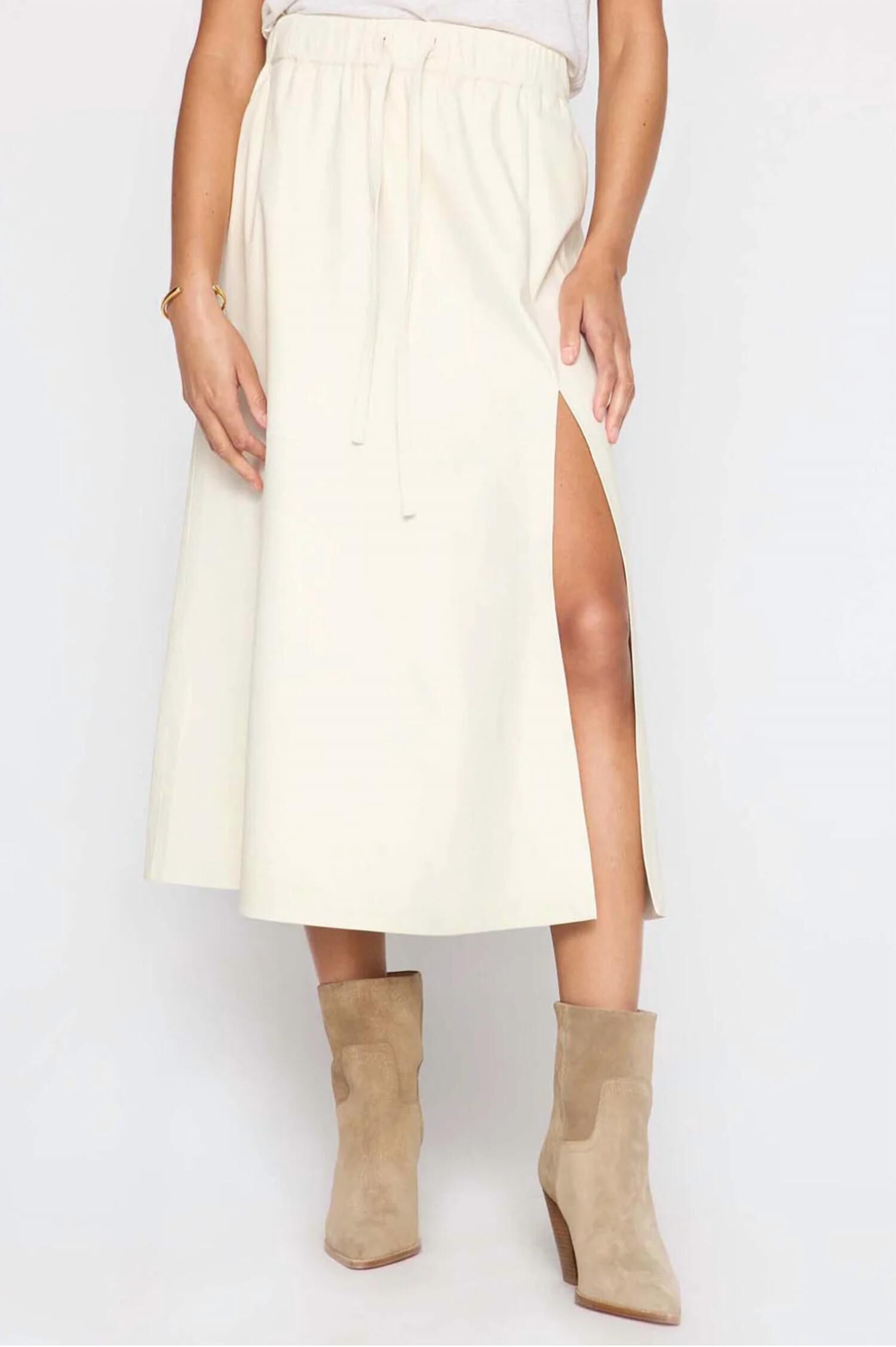 DANNI SKIRT IN CALLA WHITE, Calla White / White, hi-res image number 0