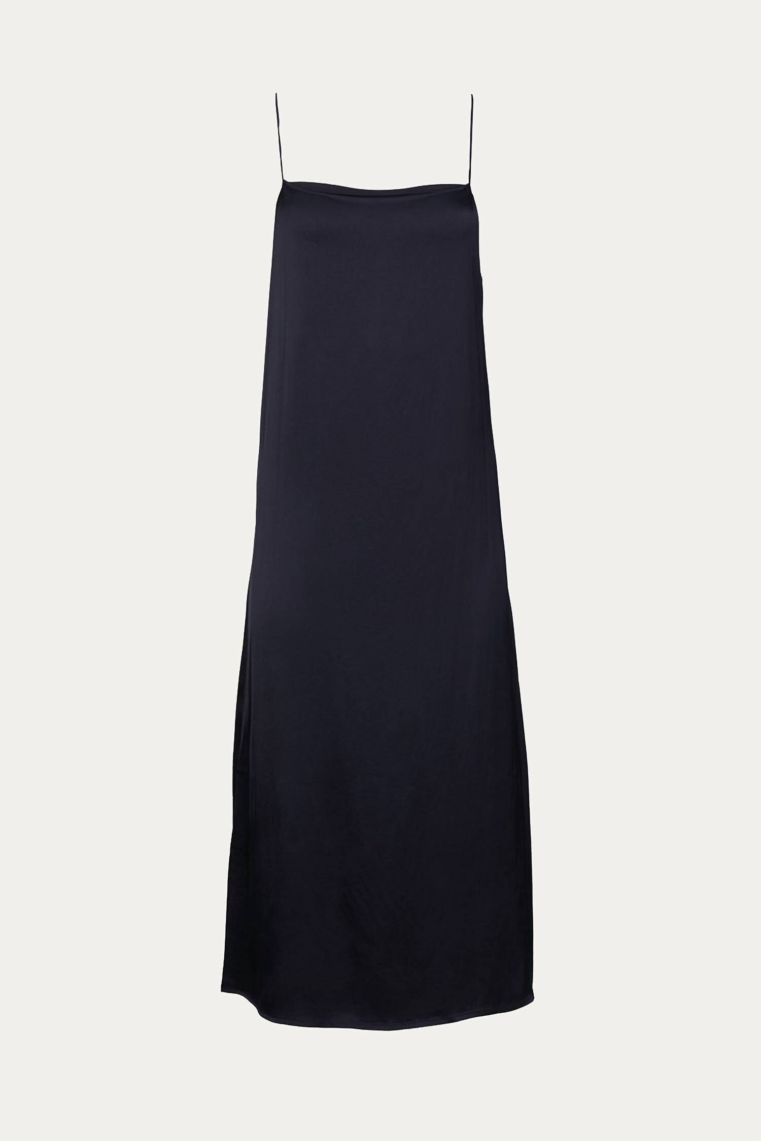 SUAD SATIN DRESS IN NIGHT, Night / Black, alternate image number 1