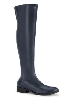 Round Toe Low Block Heel Over the Knee High Boots