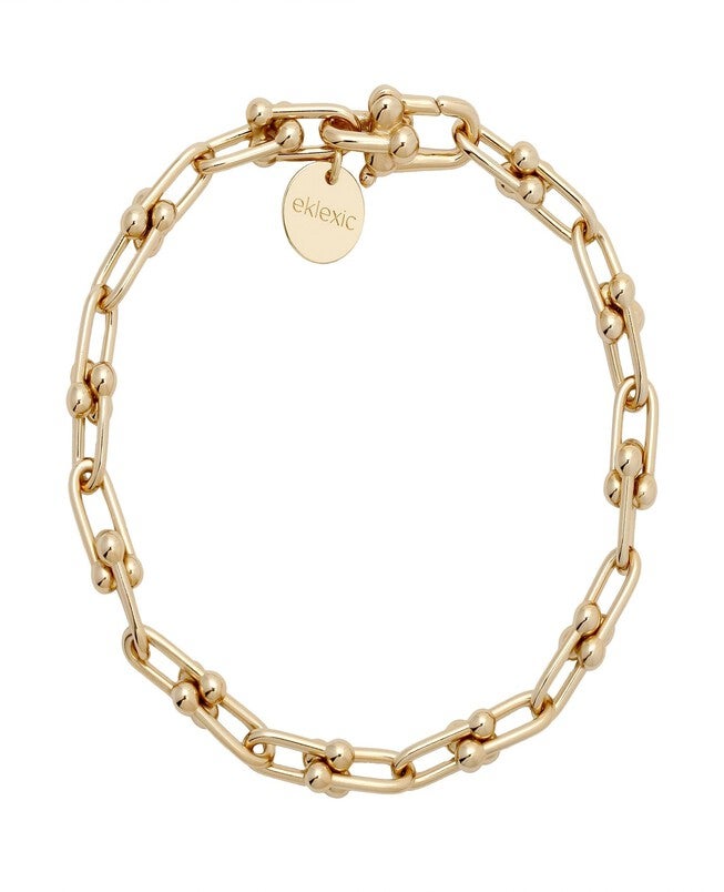 Small Margaux Bracelet 9 inches Gold, Gold / Gold, hi-res image number 0