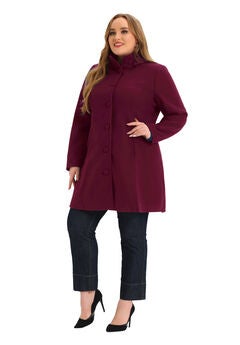 Single Breasted Detachable Hooded Overcoat