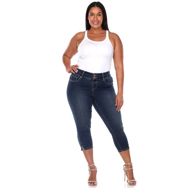 Capri Jeans, Dark Blue / Dark Wash, hi-res image number 0