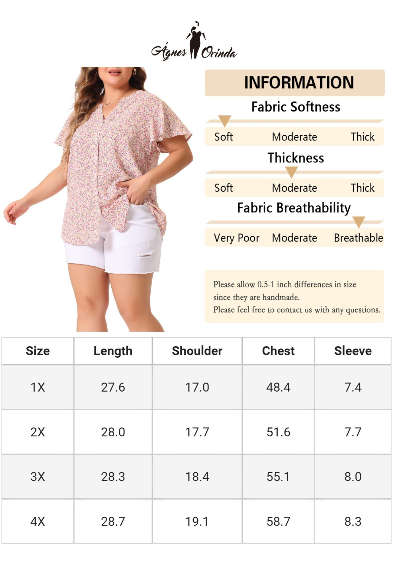 Flare Short Sleeve Button Down Floral Top Chiffon Shirt, Pink / Pink, alternate image number 4