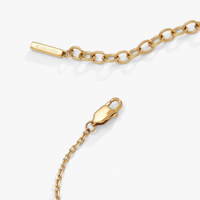 “You Are Worthy” Inline Bracelet, Gold / Gold, alternate image number 2