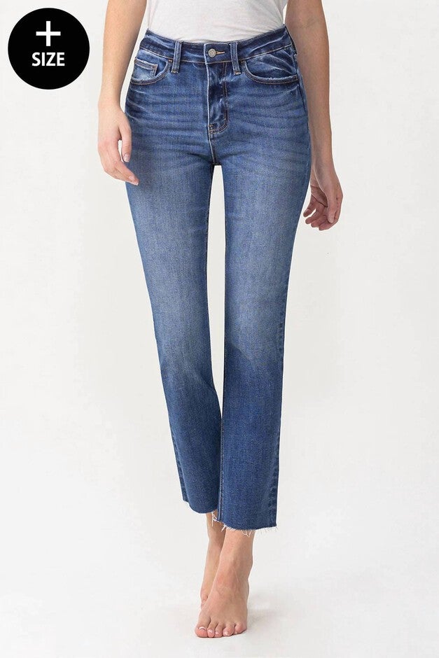MASTERFULLY HIGH RISE SLIM STRAIGHT JEAN IN MEDIUM WASH, Medium Wash / Medium Wash, hi-res image number null