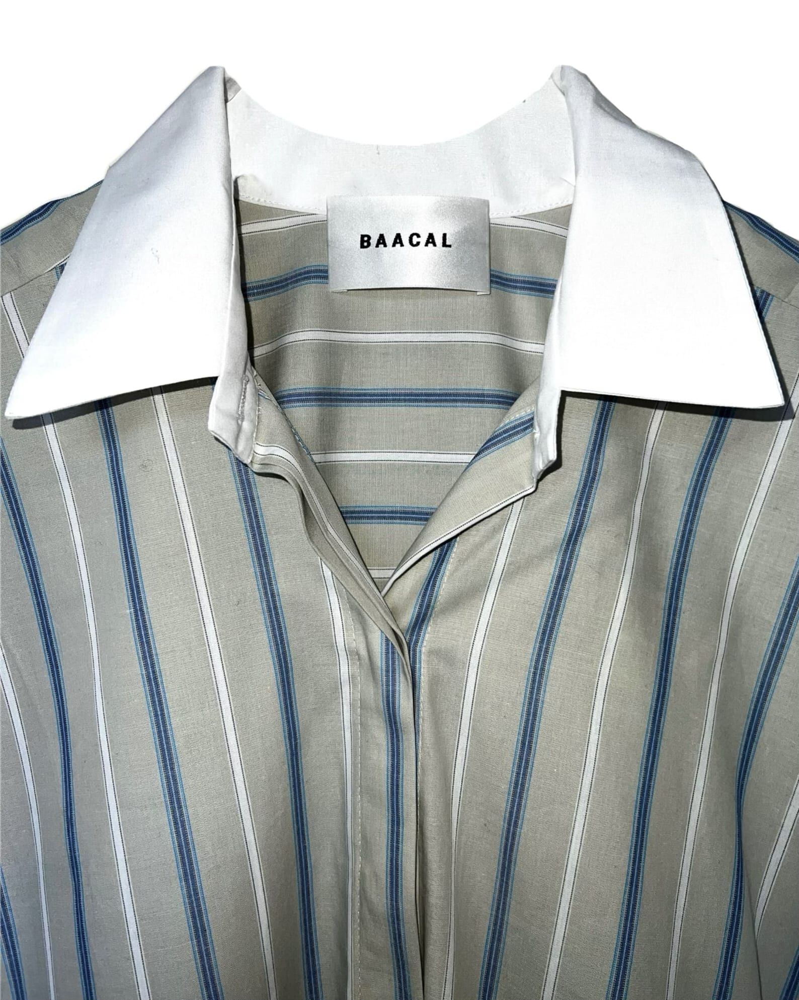 Mia Oversized Shirt Dress, Multi stripe / Light Grey, alternate image number 1